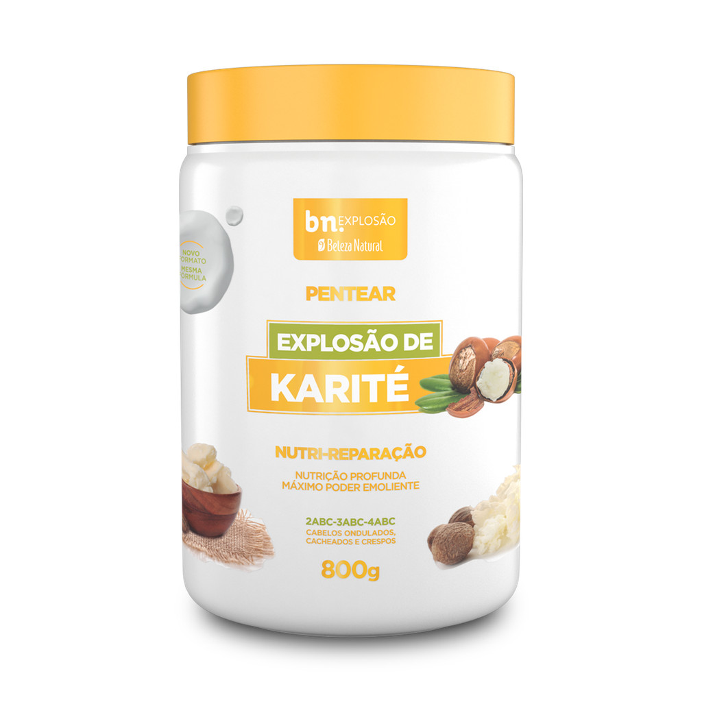 Creme de Pentear para Cachos Explosão de Karité 800g – Beleza Natural em Oferta na Shopee