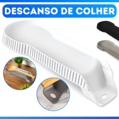 Descanso Talheres Suporte Apoio Colher Bancada Pia Cozinha Presente - MAIS BARATO