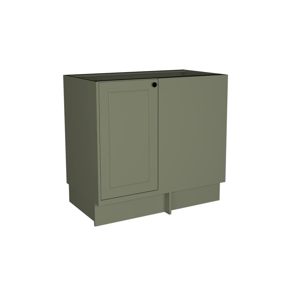 Balcão de Canto sem Tampo Évora 1 PT Verde Hill em Oferta na Shopee