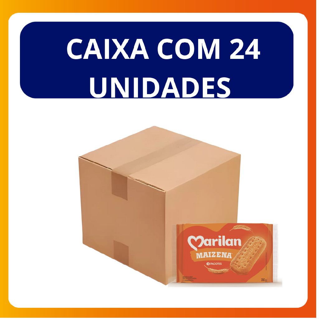 Kit c/ 24 Unidades Biscoito Doce Marilan Maizena 350g