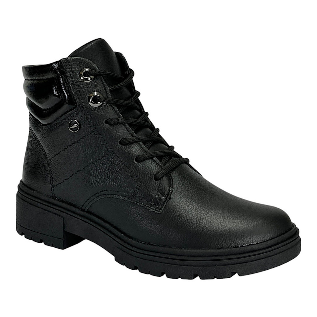 Bota Dakota Coturno Couro D0451 Valais Preto