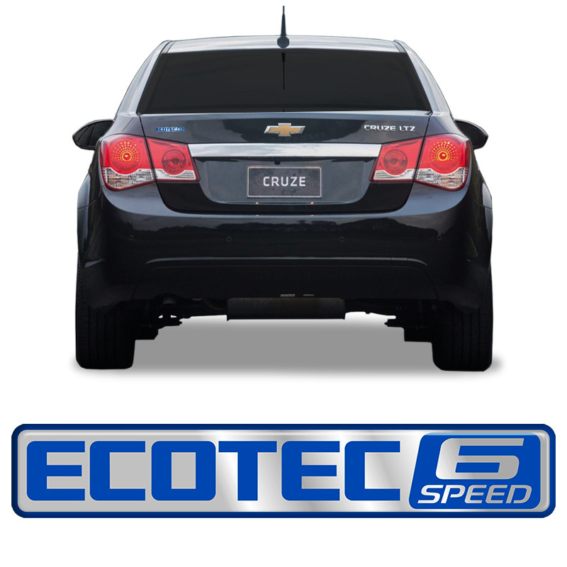 Emblema Ecotec 6 Speed Cruze 2012/ Adesivo Traseiro Resinado em Oferta na Shopee