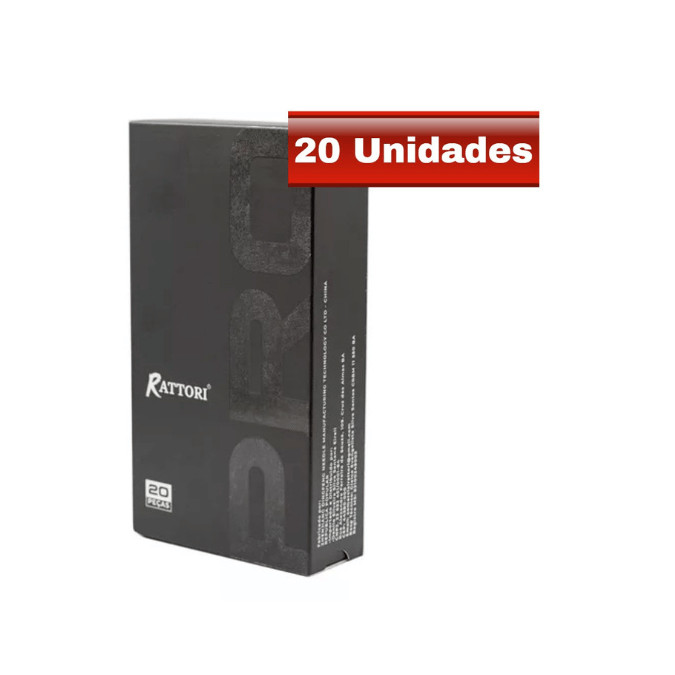 20 Cartucho Universal Rattori PRO para Tatuagem Tattoo - 20 Unidades
