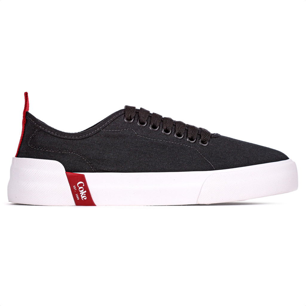 Tênis Coca Cola Charlotte Canvas Preto - Feminino