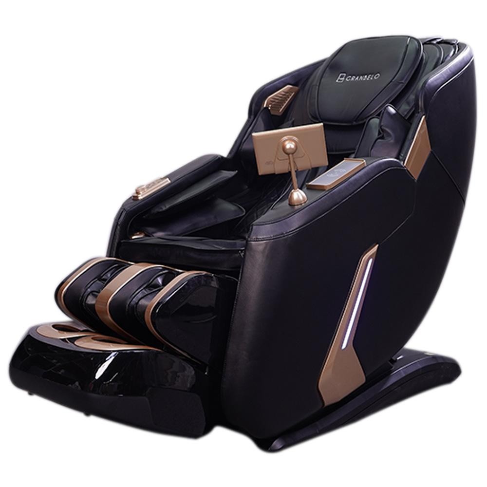 Poltrona Elétrica 3D Stark Bivolt Reclinação Massagem Aquecimento Controle LCD Touch PU Preto em Oferta na Shopee