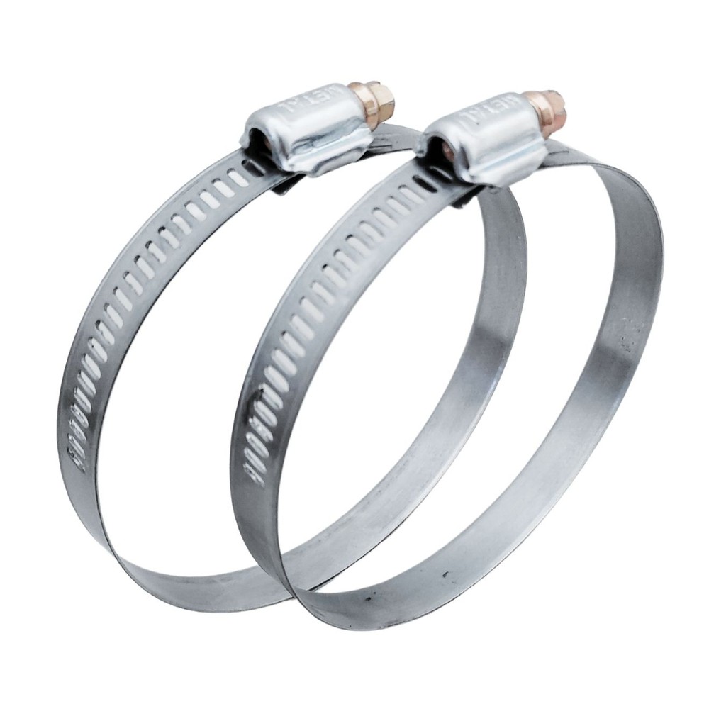 2 Uni Abraçadeira Aço Metal P/ Duto 125mm/ 5 Polegadas