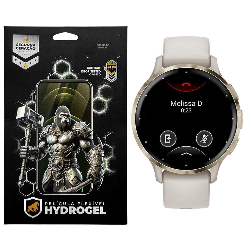 Película Hydrogel HD Gshield Garmin Venu 3 - Protetor Tela Curva, Anti Risco, Alta Definição