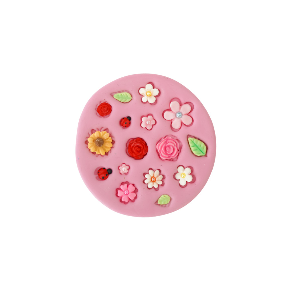 Moldes de Silicone para Biscuit Detalhes de Flores |Cód. 2662 em Oferta na Shopee