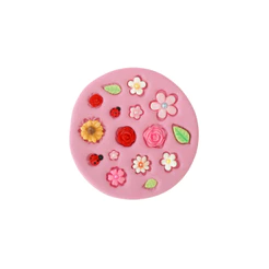 Moldes de Silicone para Biscuit Detalhes de Flores |Cód. 2662
