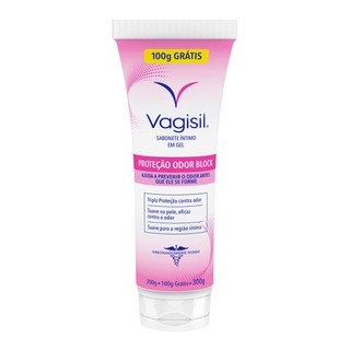 Sabonete Íntimo em Gel Vagisil Odor Block 200g e Ganhe 100g em Oferta na Shopee