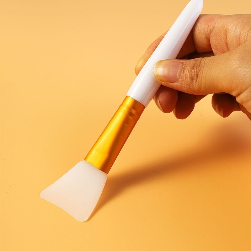 Kit 2/12 Espatula silicone pincel acessorio aplicar skin care mascara facial creme serum base make cosmetico maquiagem