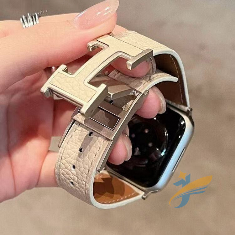 Pulseira de couro Apple Watch 40mm 41mm 45mm 44mm 42 Super 49mm 46mm moda Correa IWatch série 10 9 8 7 6 5 SE