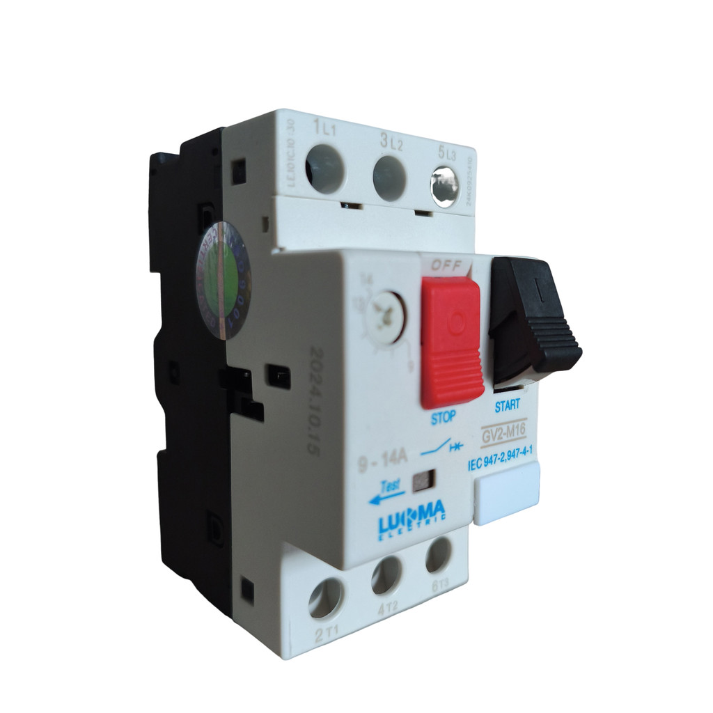 DISJUNTOR MOTOR GV2-M16 AJUSTE DE 9A - 14A 9A A 14A PROTETOR COMANDO MOTOR TRIFÁSICO