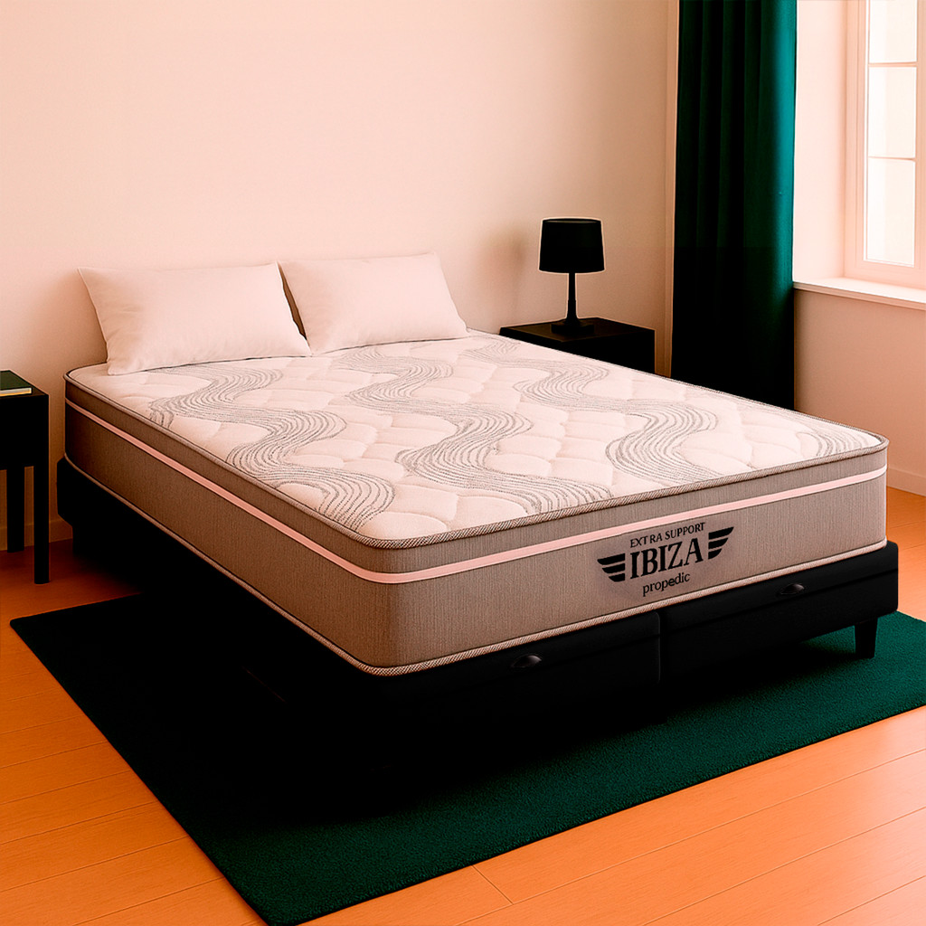Cama Box Baú Queen e Colchão Ibiza Molas Ensacadas V-Store