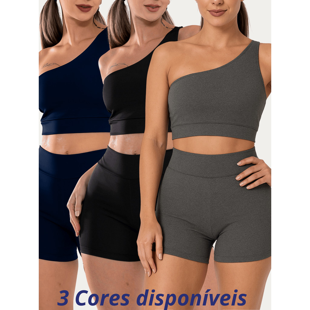 Conjunto Academia suplex Turim Short Top Feminino Academia