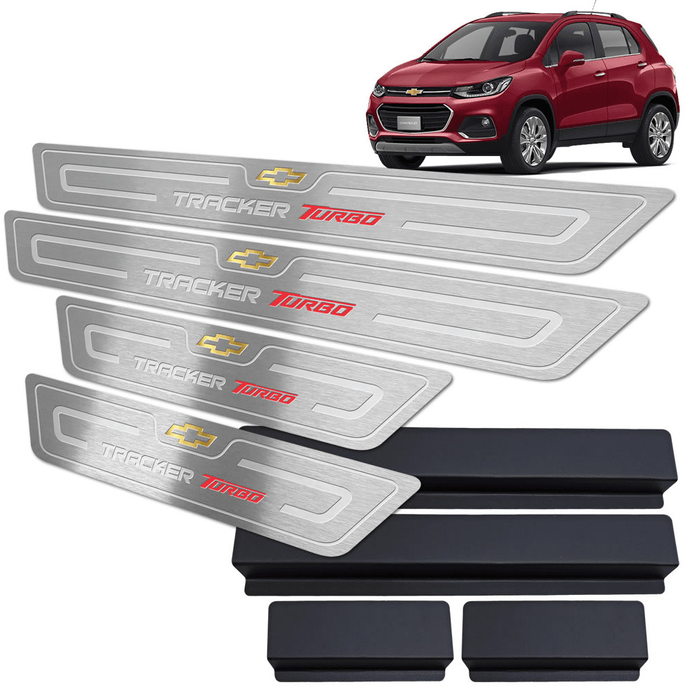 Soleira de Porta Tracker Turbo 2014 até 2019 - Aço Inox em Oferta na Shopee