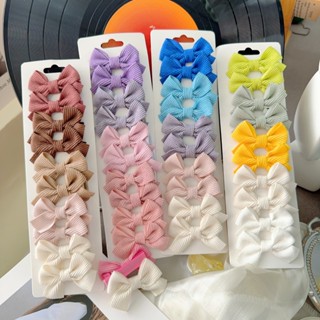 6/10 Pçs/Set Feito À Mão Crianças Cor Sólida Bowknot Veludo Grampo De Cabelo Para Bebês Meninas Acessórios em Oferta na Shopee