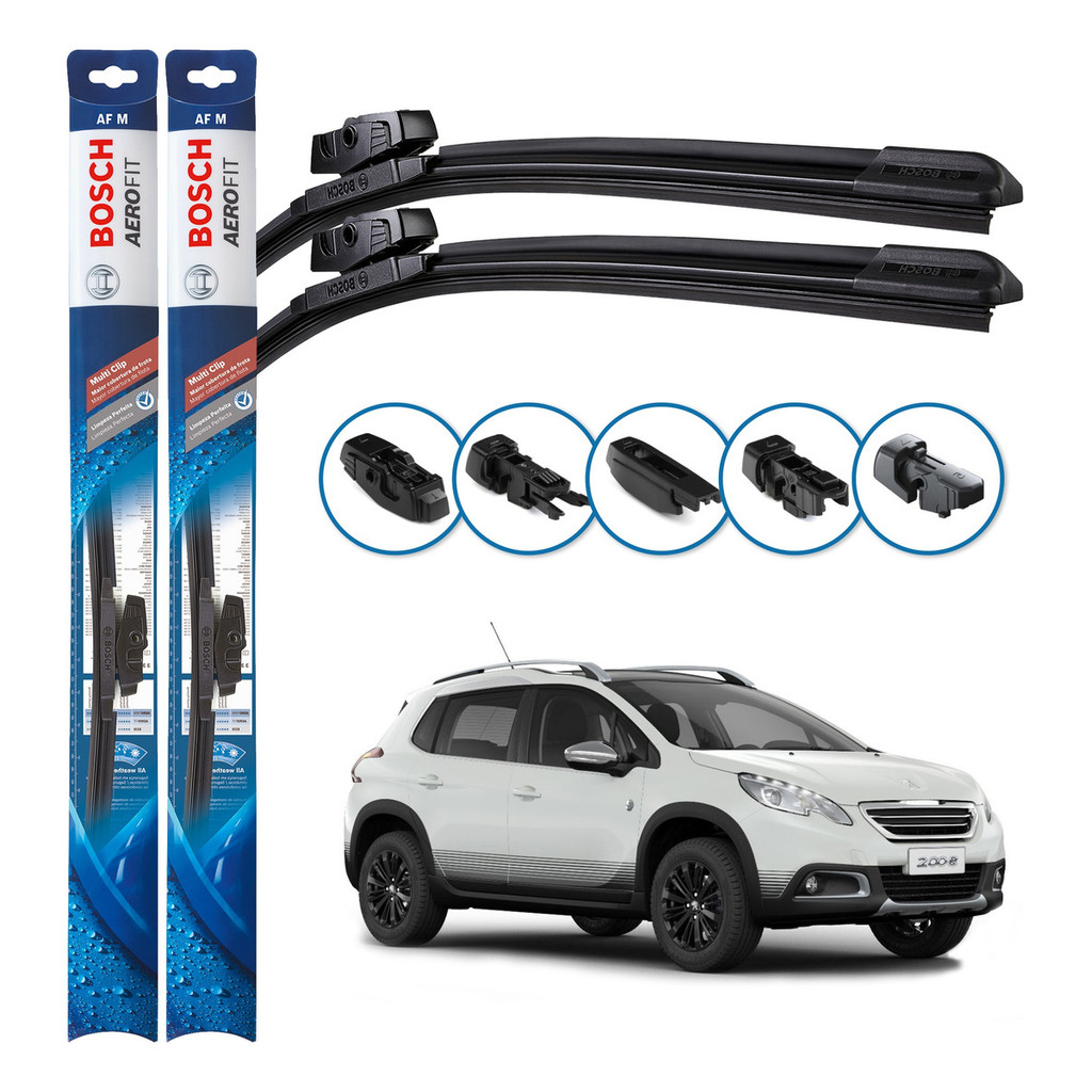 Par de Palhetas Limpador Parabrisa Multiclip Original Bosch Peugeot 2008 2015 A 2022 em Oferta na Shopee