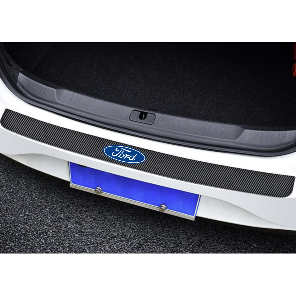 Soleira Automotiva Porta Malas Universal FORD Todos Veículos Anti risco Fibra de Carbono