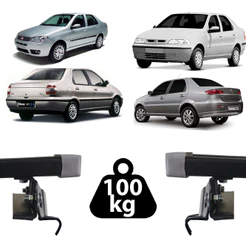 Rack Teto Resistent Sport Fiat Siena 95 a 14 LW222 100kg