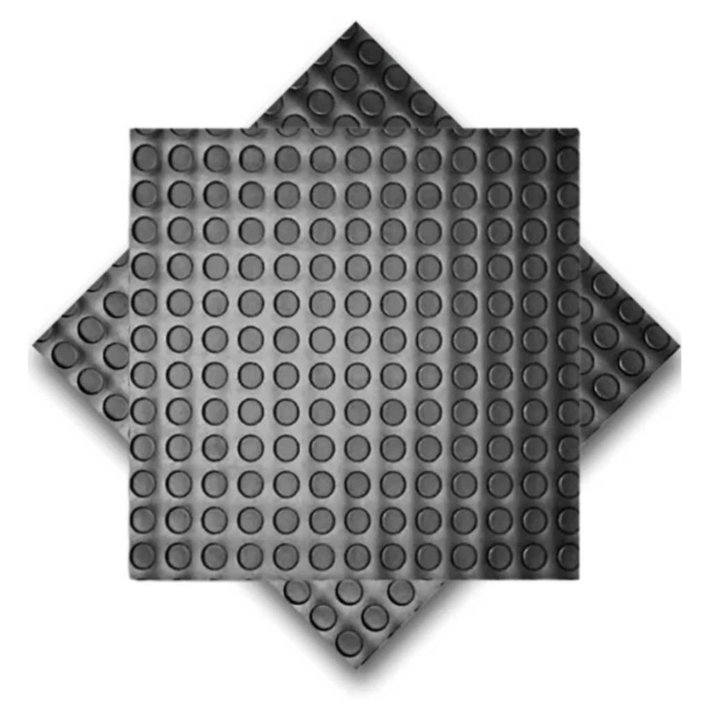 Kit 4 Placas Piso Para Rampa Antiderrapante Moeda 4 Pcs
