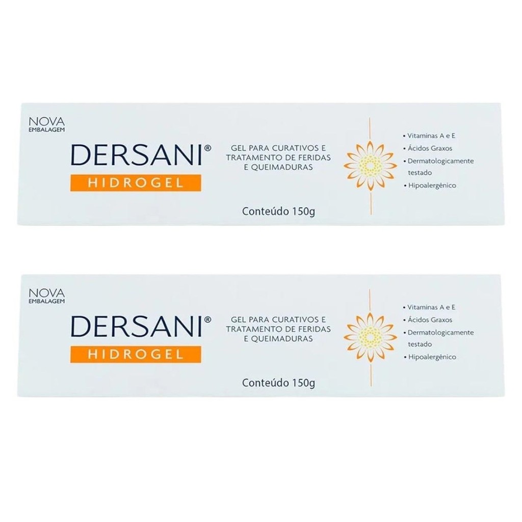 Kit Dersani Hidrogel Gel Cicatrizante Com 2Un De 150g Cada