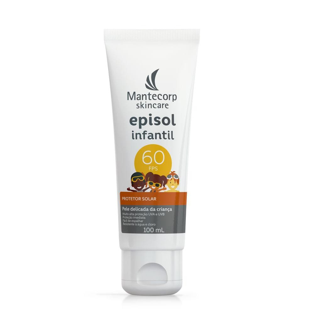 Protetor Solar Episol Infantil FPS 60 100ml - Mom & Baby