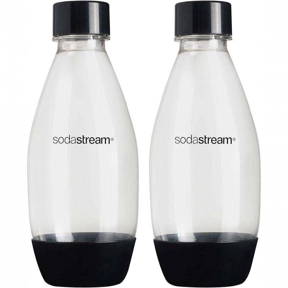 Conjunto De 2 Garrafas Plásticas 500ml Sodastream Preta