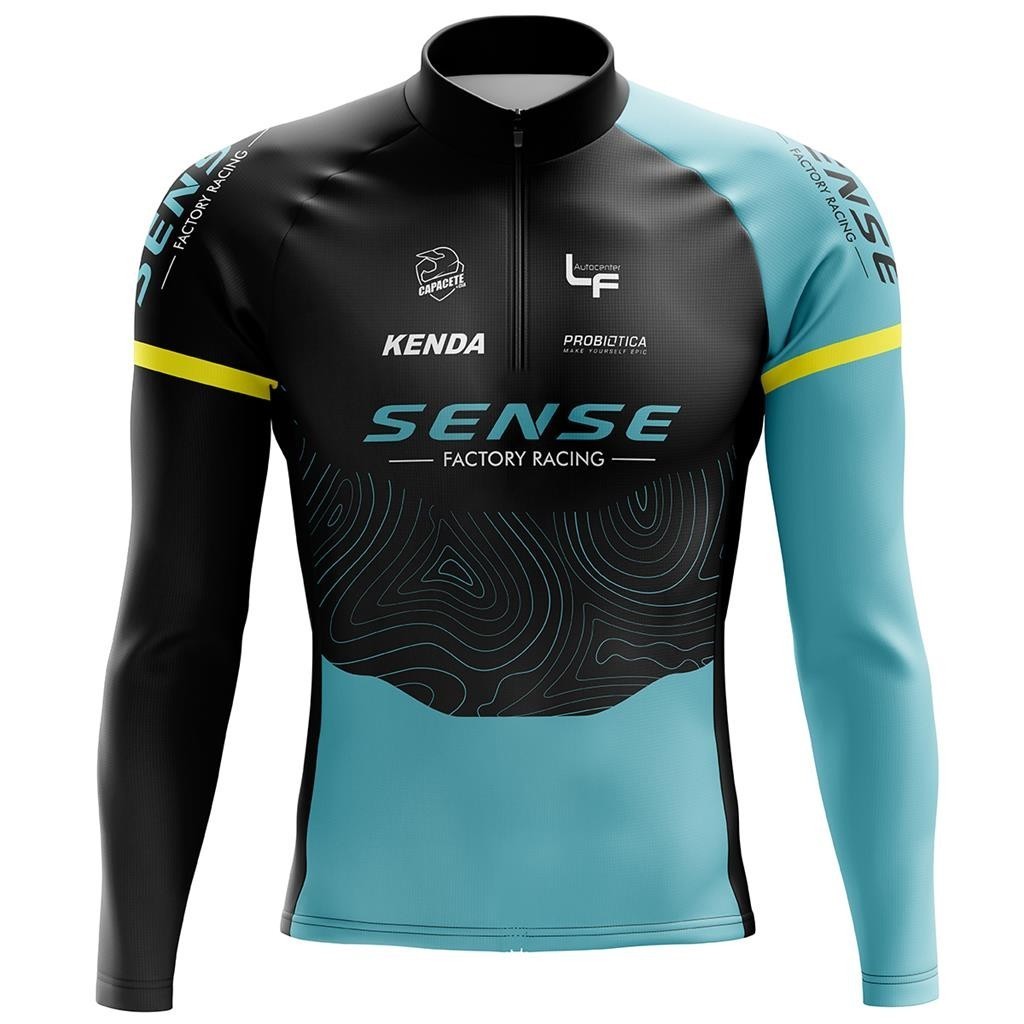 Camisa Ciclismo Camiseta Ciclista Roupa de Ciclismo Masculina Blusa Manga Longa Sense