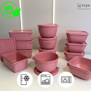 Kit 12 Potes Plásticos Formatos Variados Marmita de 1 Litro em Oferta na Shopee