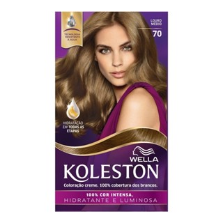 Tintura Koleston 70 Louro Médio 55g em Oferta na Shopee