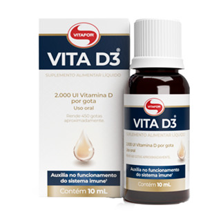 Vitamina D3 em Gota 10 ml - Vitafor em Oferta na Shopee