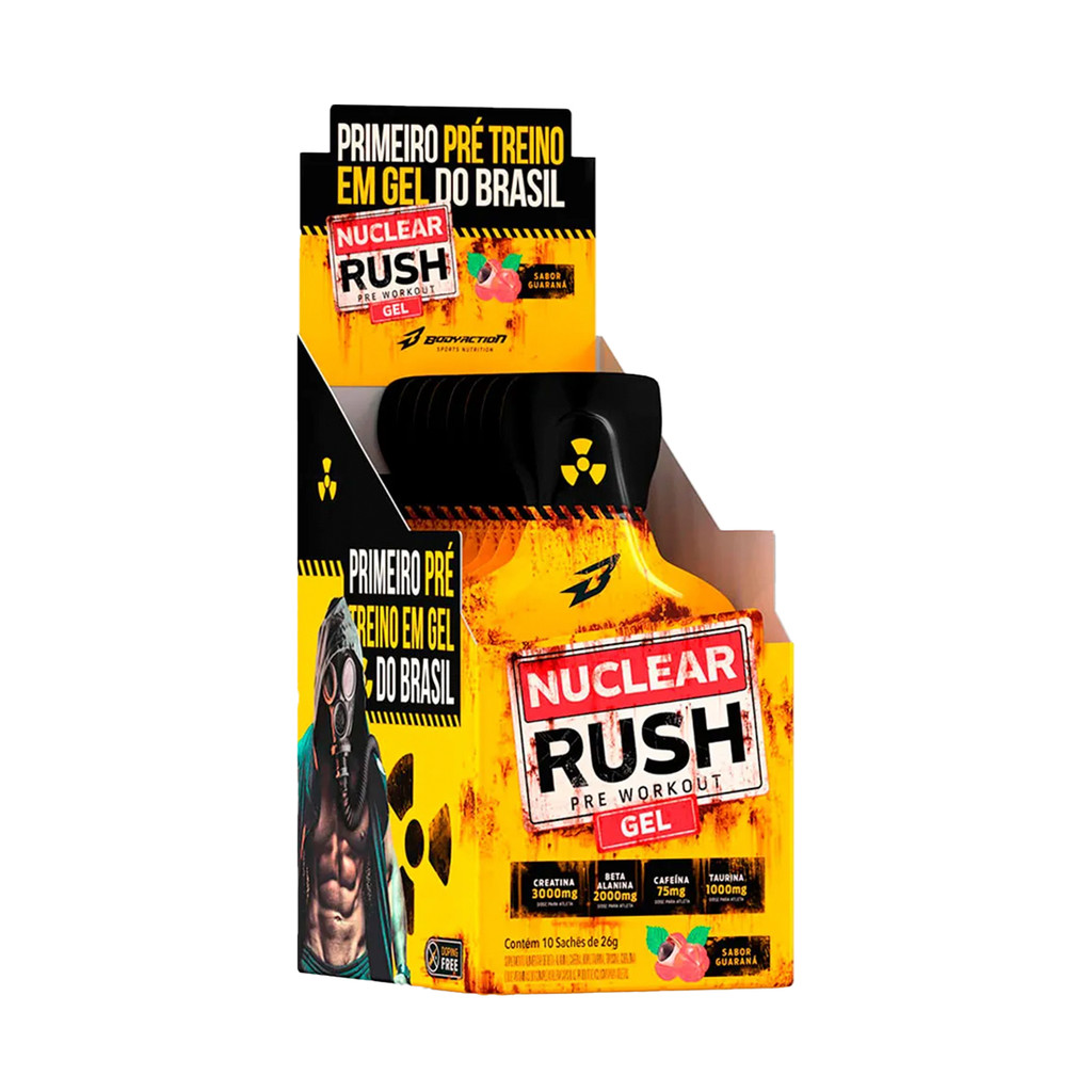 Nuclear Gel Sabor Guaraná da Body Action Cx com 10 Sachês - Health