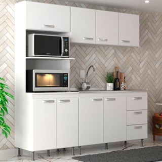 Cozinha Compacta Ipanema 8 PT 3 GV Branca em Oferta na Shopee