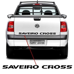 Faixa Tampa Traseira Saveiro Cross 2011/2013 Adesivo Preto