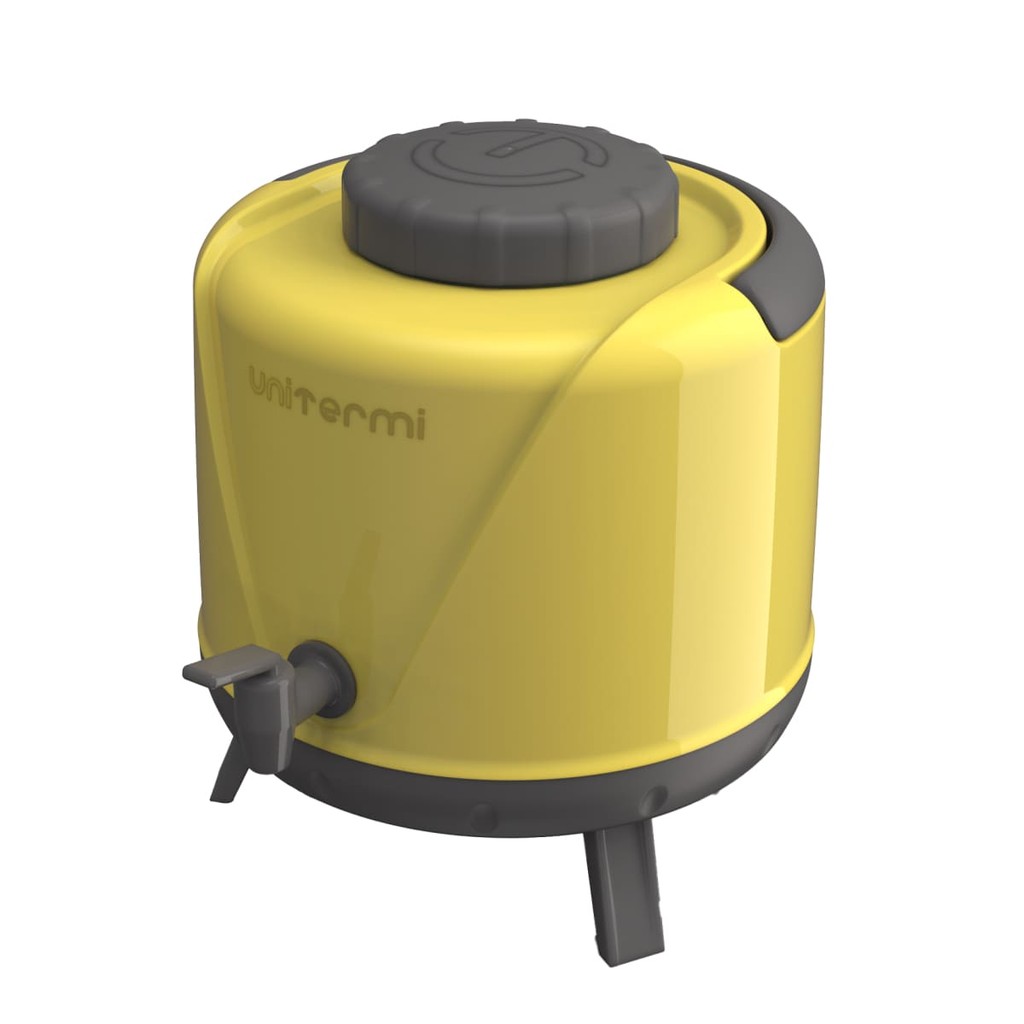 Kit Tereré Cuia C/ Tampa, Bomba Inox +garrafa 5.0l Amarelo — imagem 2 de 2