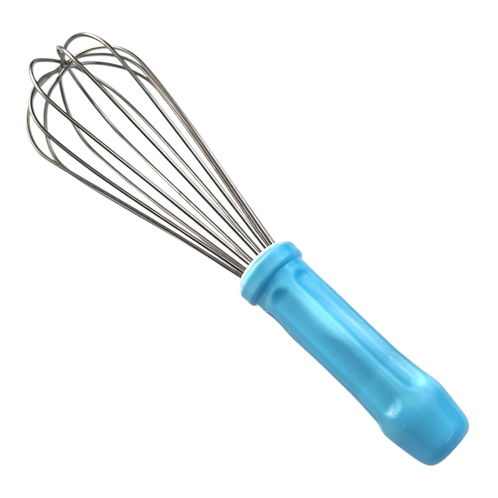BATEDOR TIPO PERA FUE 25CM INOX AZUL BATEDOR DE OVOS BPA-25