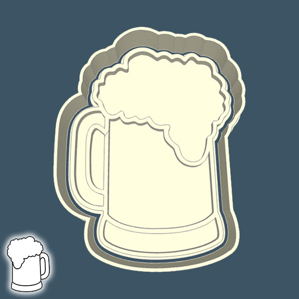 Cortador de Biscoito DE COMIDA E BEBIDA - JARRA DE CERVEJA 1
