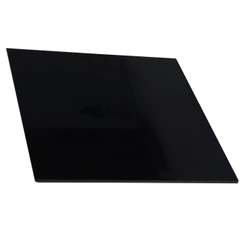 Placa Chapa Acrílico Preto Cast 22cm X 22cm 2mm