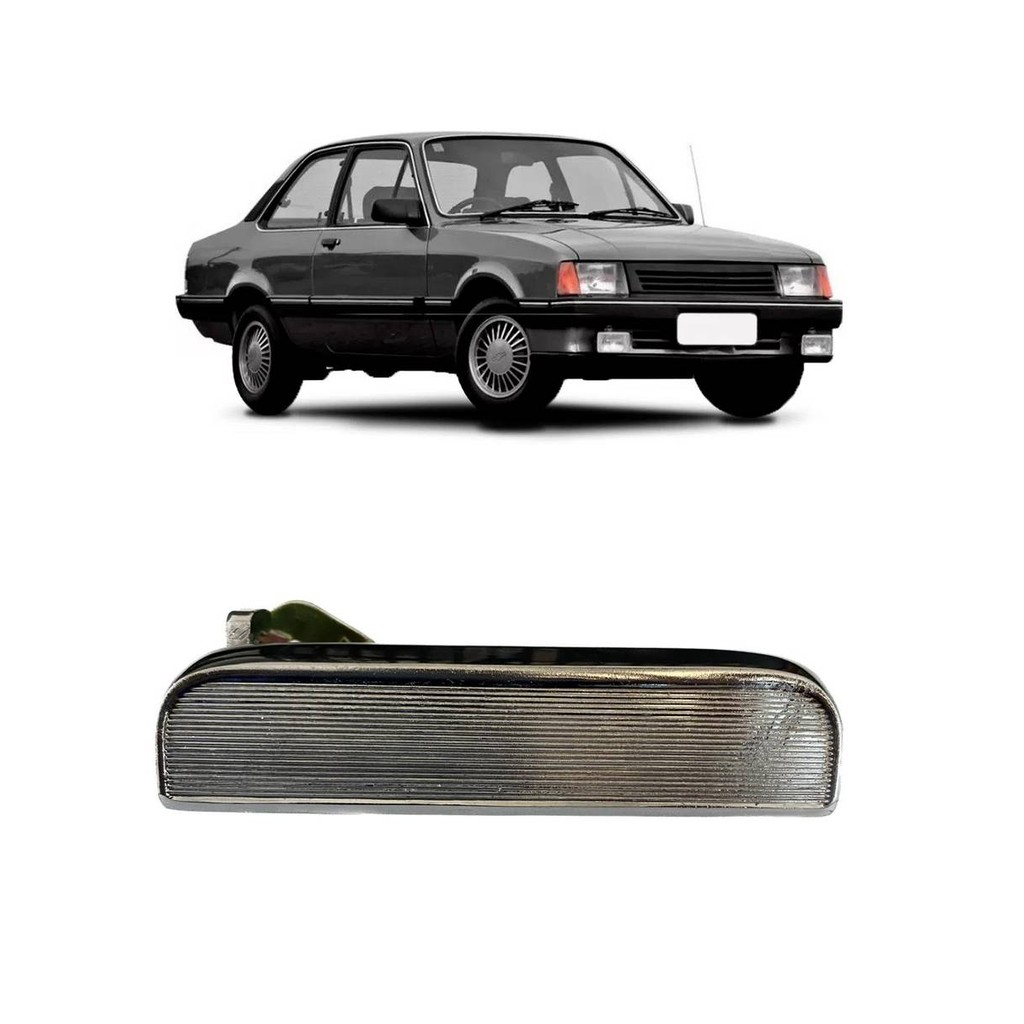Macaneta Externa Dianteira Traseira Monza Chevette Marajo Cromada Lado Direito Carona