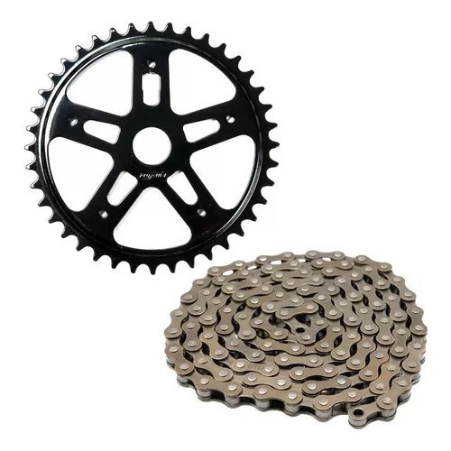 Kit Bike Mtb S/ Marcha Coroa 46d + Corrente Grossa Bicicleta aro 20 24 26 em Oferta na Shopee