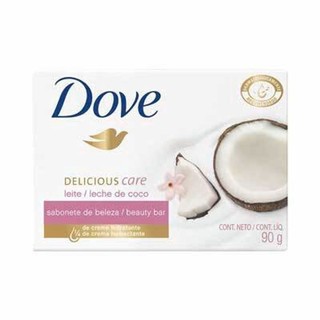 Sabonete em Barra Dove Delicious Care Leite de Coco e Jasmim com 90g em Oferta na Shopee