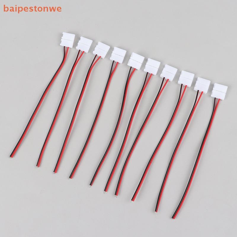 10 Pcs 2 Pinos De Alimentação 8mm 10mm LED Tiras Luzes Conector Clipe De Emenda Para SMD
