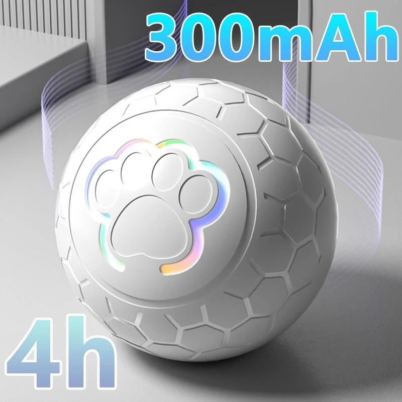 Bola De Brinquedo Para Cachorro Inteligente , Eletrônica Interativa Animais De Estimação , USB , Automática Com Luzes RG
