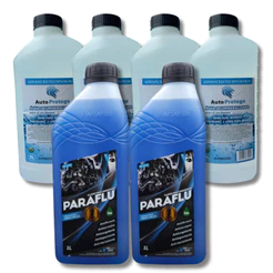 KIT 2 PARAFLU AZUL E 4 ÁGUAS DESMINERALIZADA