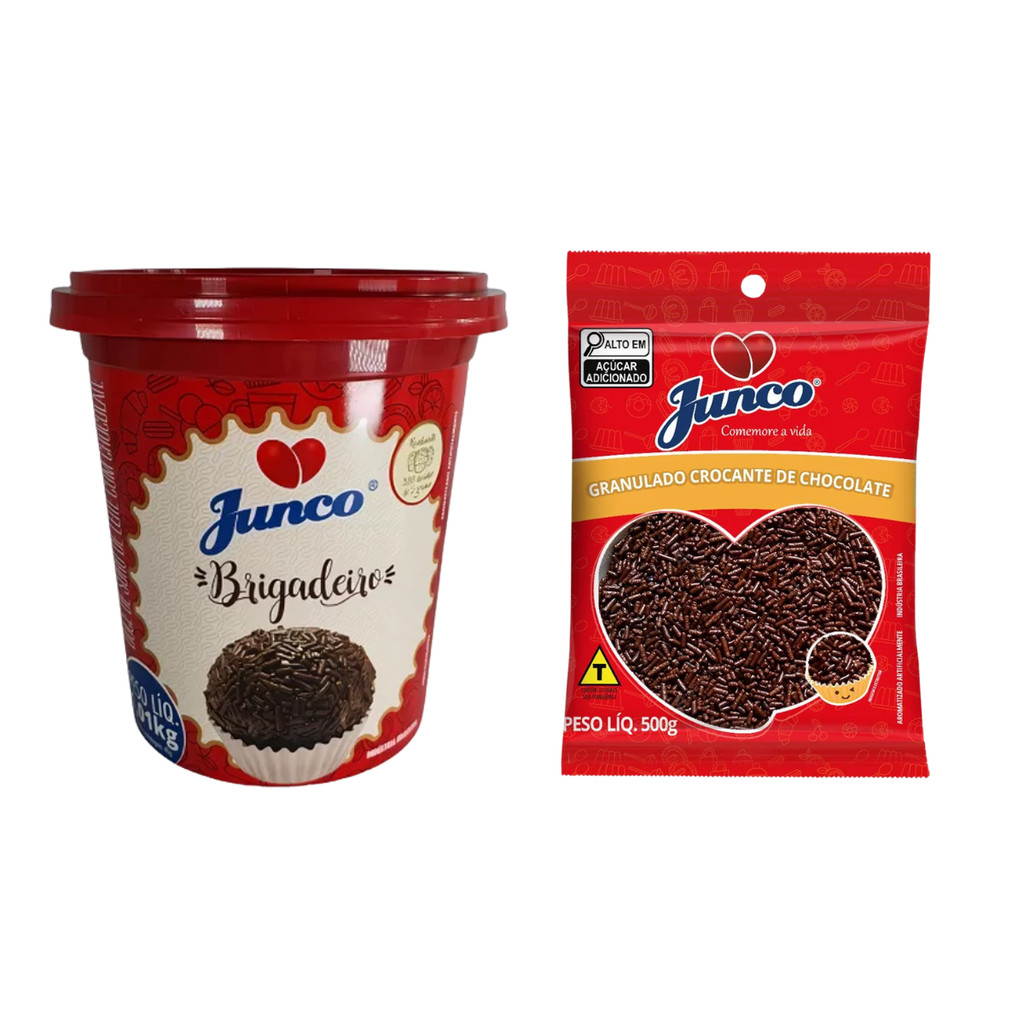  Brigadeiro Pronto de Enrolar + Granulado Crocante 500 gr