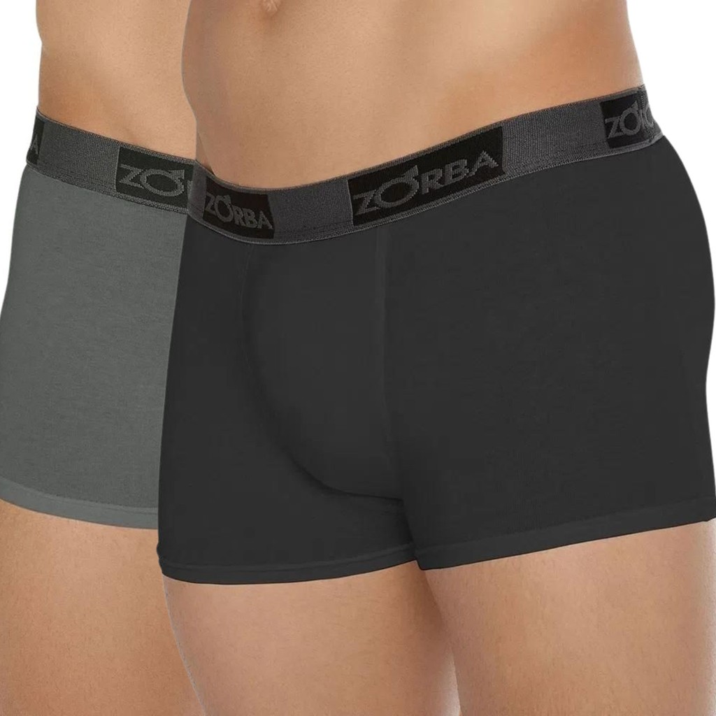 Cueca Zorba Boxer Masculina Plus Size Kit com 2 Unidades Em Algodão Confortável Original Lançamento
