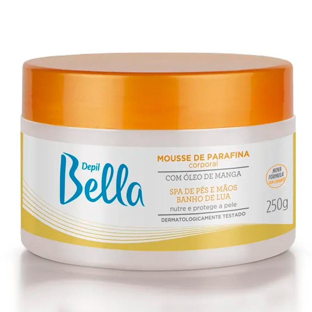 Mousse de Parafina com Óleo de Manga Depil Bella 250g Proteção Hidratante Intensiva