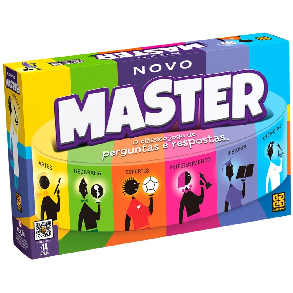 JOGO DE TABULEIRO MASTER GROW PERGUNTAS RESPOSTAS BRINQUEDO FAMÍLIA DIVERSÃO CARTAS APOSTA PERFIL em Oferta na Shopee
