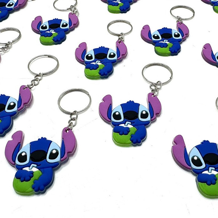 Chaveiro Lilo Stitch Lilo Stiti Coco 10Peças Tema Avai Festa Aniversário Festinha do Stiti Lembrancinha